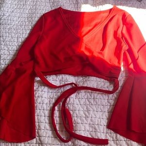 Red Cropped Top